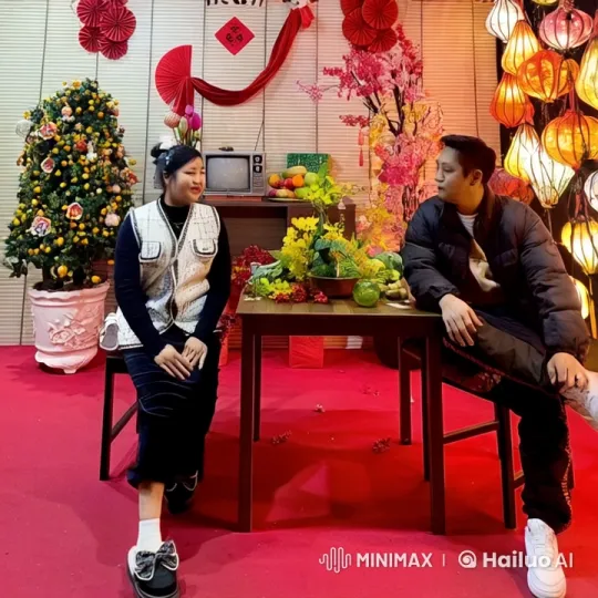 Festive Room: Energetic Kung Fu Display with Vibrant Decor – AI Generated Video | Hailuo AI