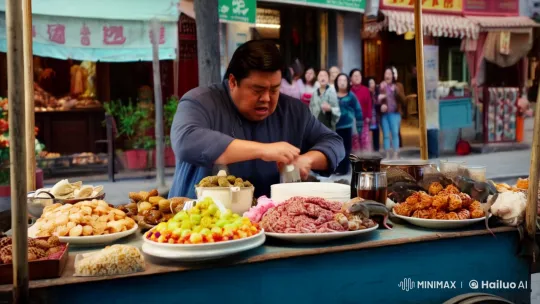 Street Vendor's Snacks Overrun by Rats and Reptiles – AI Generated Video | Hailuo AI