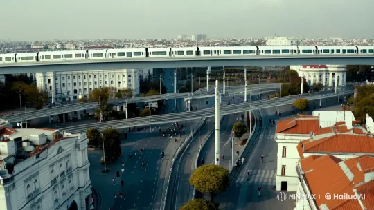 Aerial View of Prosperous City's Designed Layout – AI Generated Video | Hailuo AI
