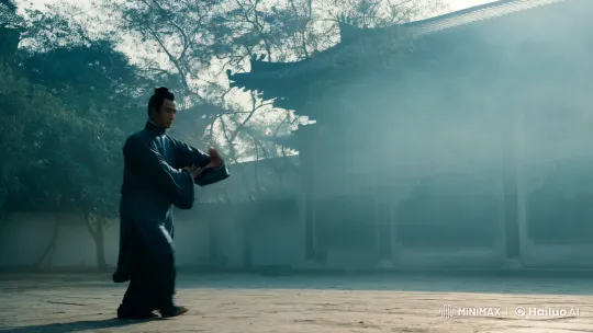 Kungfu Master's Graceful Morning Training – AI Generated Video | Hailuo AI