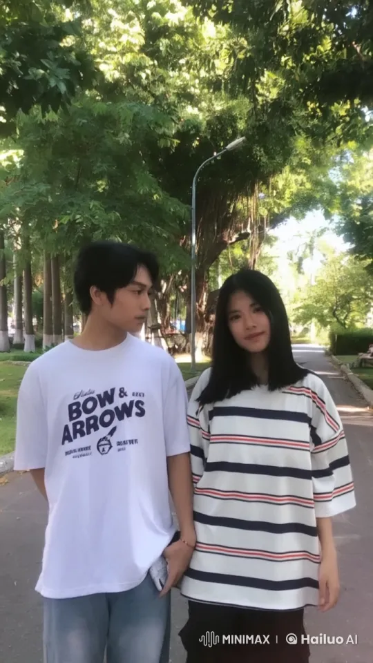 Kungfu Fight in a Lush Park Setting – AI Generated Video | Hailuo AI