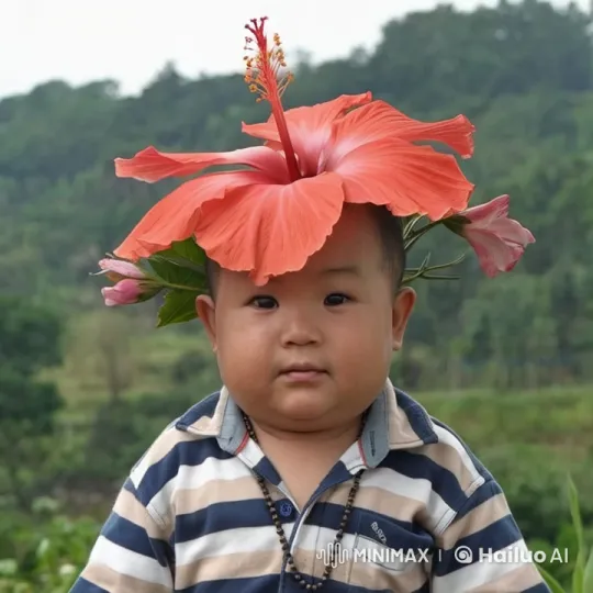 Boy Dances with Hibiscus, Smiles, and Sings Bihu – AI Generated Video | Hailuo AI