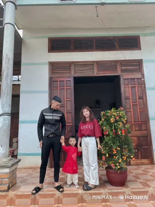 Family Practices Martial Arts in Front of Kumquat Tree – AI Generated Video | Hailuo AI