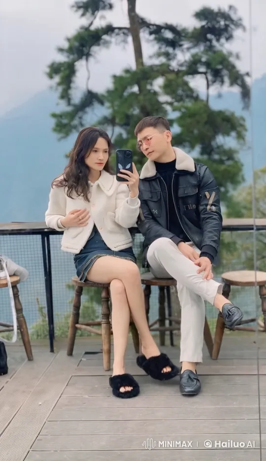 Outdoor Café: Surprise Fight Scene with Graceful Choreography – AI Generated Video | Hailuo AI