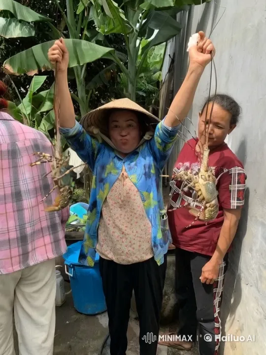 Vietnamese Fisherman Celebrates Lobster Catch – AI Generated Video | Hailuo AI