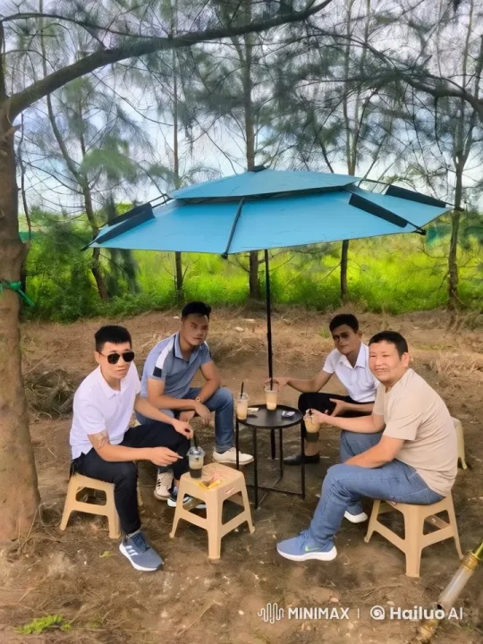 Outdoor Friendship: Kung Fu and Relaxation – AI Generated Video | Hailuo AI
