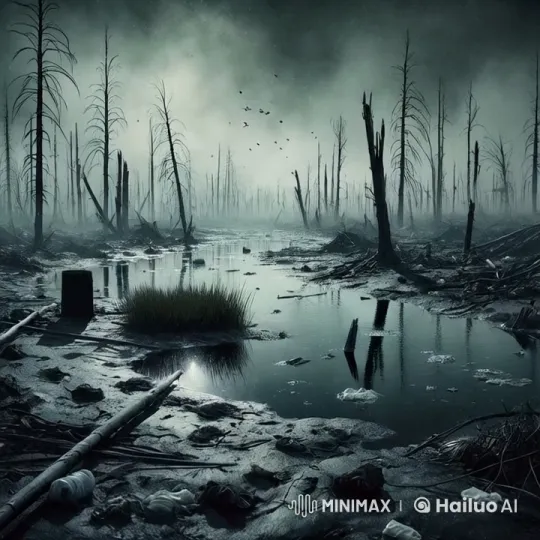 Desolate Post-Apocalyptic Landscape with Minimal Movement – AI Generated Video | Hailuo AI