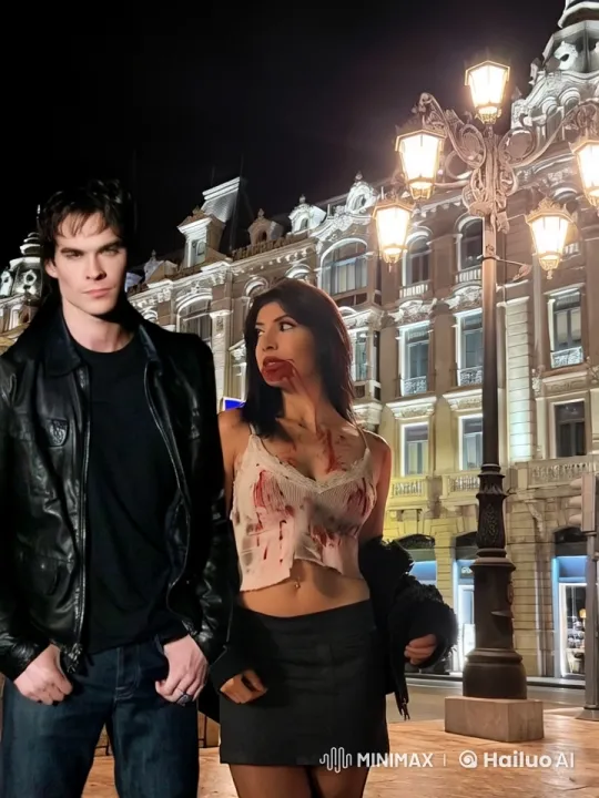 Couple's Romantic Encounter in Front of Elegant Building – AI Generated Video | Hailuo AI