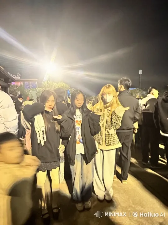 Nocturnal Crowd Witnesses Dynamic Kung Fu Display – AI Generated Video | Hailuo AI