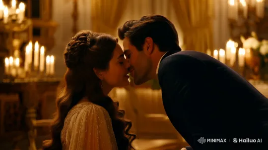Intimate Embrace: Aesthetic Cinematic Romance Scene – AI Generated Video | Hailuo AI