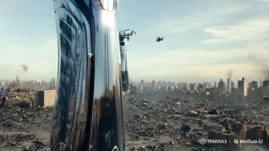 Human Guerrillas vs. AI Drones in Futuristic Warfare – AI Generated Video | Hailuo AI