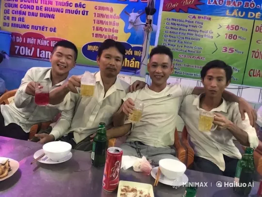 Men Engage in Chaotic Bar Brawl with Dramatic Kung Fu Moves – AI Generated Video | Hailuo AI