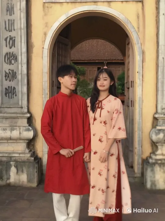 Vietnamese Couple Showcases Martial Arts in Traditional Attire – AI Generated Video | Hailuo AI