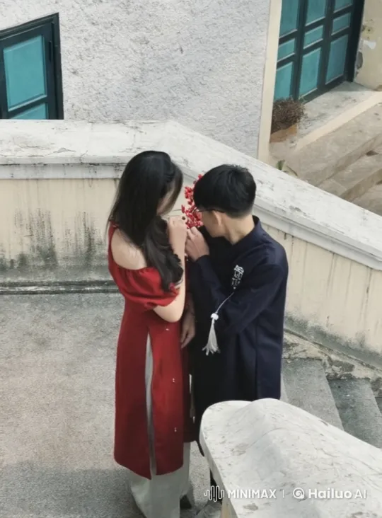 Traditional Attire Kung Fu Fight on Stairway – AI Generated Video | Hailuo AI