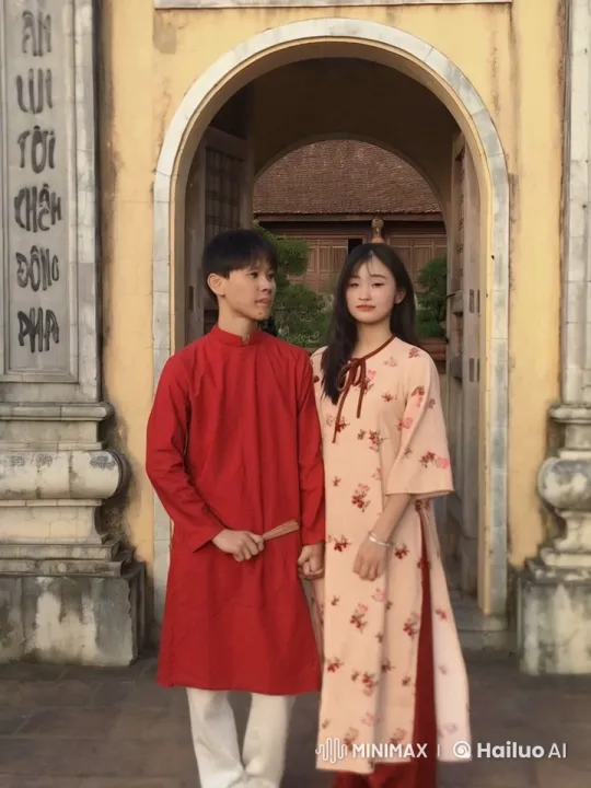 Vietnamese Couple Showcases Martial Arts in Traditional Attire – AI Generated Video | Hailuo AI