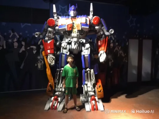 Child Fights with Kungfu Against Interactive Transformer Robot – AI Generated Video | Hailuo AI