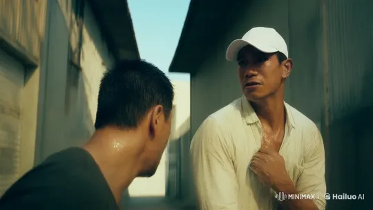 Intense Alleyway Fight with Dramatic Camera Angles – AI Generated Video | Hailuo AI