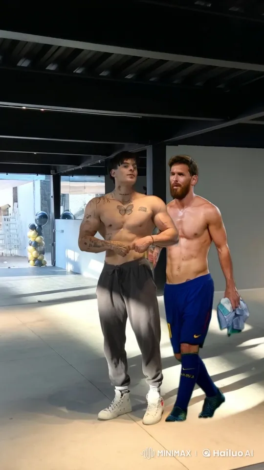 Boys Share Affection in Sunlit Industrial Space – AI Generated Video | Hailuo AI