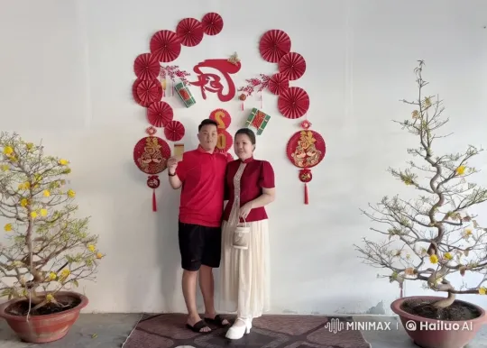 Couple Celebrates Tradition with Kung Fu in Festive Setting – AI Generated Video | Hailuo AI