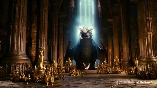The Dragon Smaug Emerges in the Dwarven Castle Hall – AI Generated Video | Hailuo AI