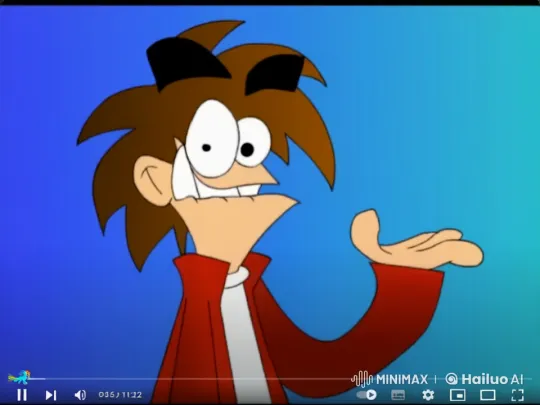 Cartoon Character Explains Enthusiastically in Animated Scene – AI Generated Video | Hailuo AI