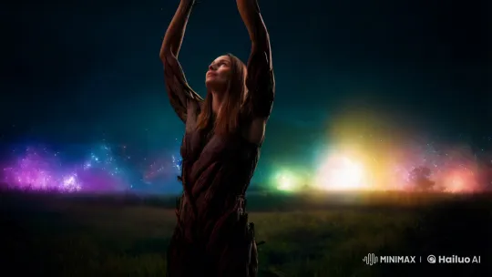 Woman Transforms into Tree in Enchanted Forest Scene – AI Generated Video | Hailuo AI