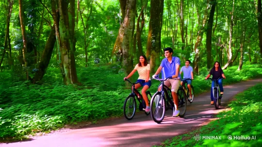 Tranquil Journey Through Verdant Forest – AI Generated Video | Hailuo AI