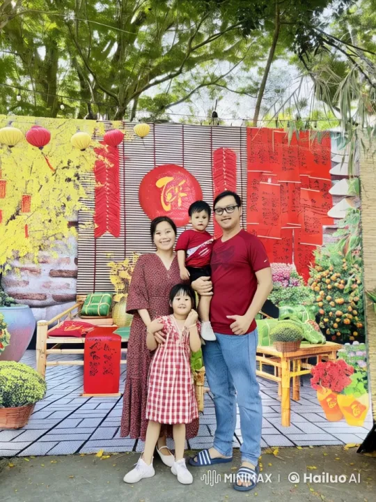 Family Celebrates with Martial Arts in Festive Live2D Animation – AI Generated Video | Hailuo AI