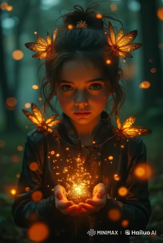 Enchanted Forest: Luminous Character with Magical Orb – AI Generated Video | Hailuo AI