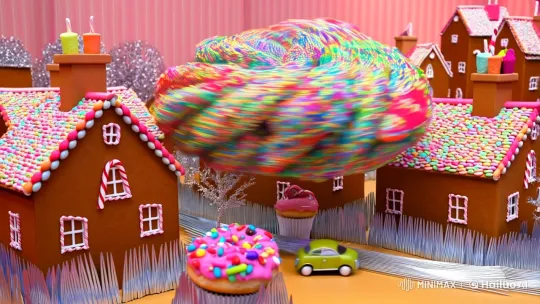 Edible Whirlwind: Cupcake Tornado in a Candy Kingdom – AI Generated Video | Hailuo AI