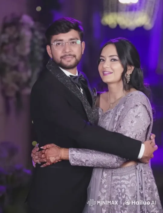 Elegant Couple Embraces in Live2D Animated Romance – AI Generated Video | Hailuo AI