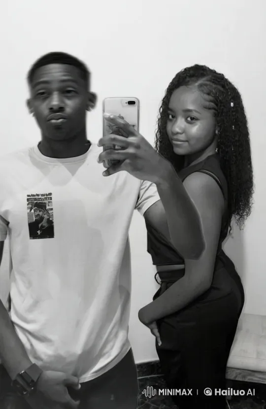 Young Couple Takes Intimate Mirror Selfie – AI Generated Video | Hailuo AI