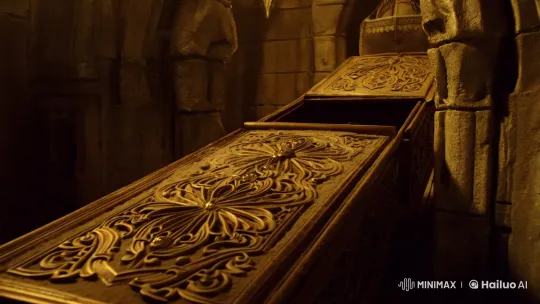 Dracula Awakens in Atmospheric Crypt Scene – AI Generated Video | Hailuo AI