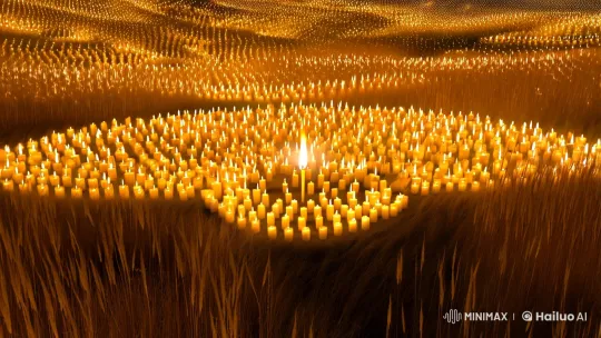 Candle Ritual Symbolizes Shared Happiness and Wisdom – AI Generated Video | Hailuo AI