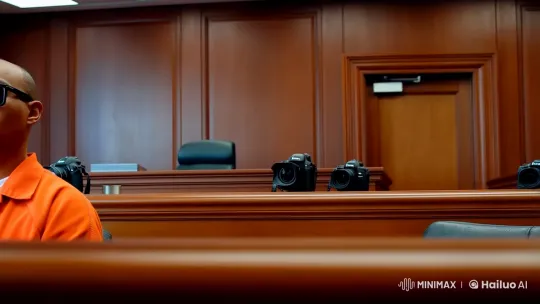 Defendant in Courtroom: A Study in Tension – AI Generated Video | Hailuo AI