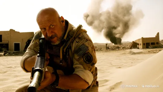 Desert Warfare: A Soldier's Perilous Journey – AI Generated Video | Hailuo AI