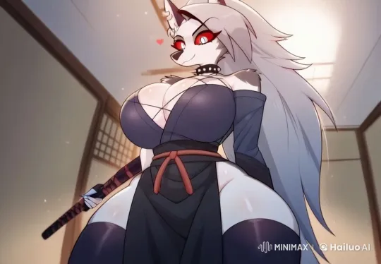 Loona Poses Dominantly in a Detailed Japanese Dojo – AI Generated Video | Hailuo AI