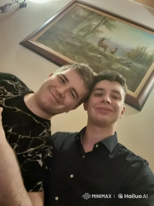 Intimate Moment Between Two Men in a Warm Setting – AI Generated Video | Hailuo AI