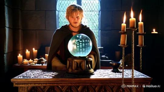 Young Man Seeks Revenge with Crystal Ball Visions – AI Generated Video | Hailuo AI