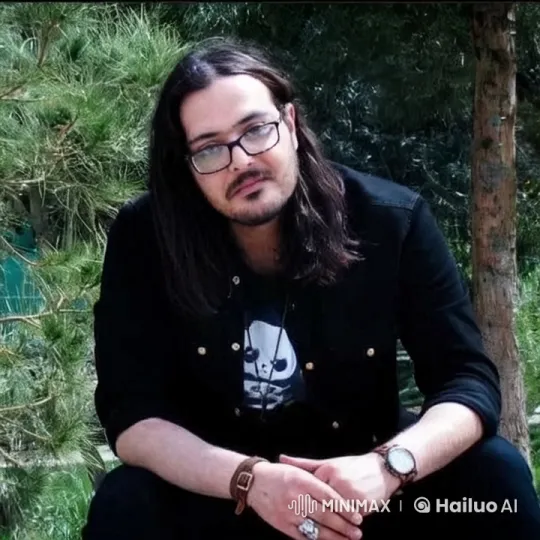 Man Enjoying an Apple in a Lush Outdoor Setting – AI Generated Video | Hailuo AI