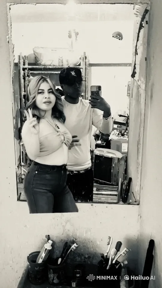 Couple Sharing an Intimate Moment in a Cluttered Room – AI Generated Video | Hailuo AI