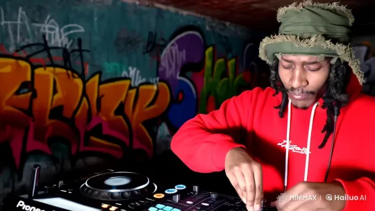 Emerging DJ Nearing Global Stardom in Underground Club – AI Generated Video | Hailuo AI