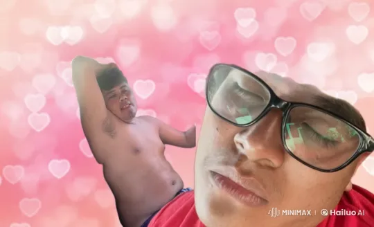 Romantic Man Blows Kisses in Playful Video – AI Generated Video | Hailuo AI