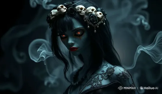 Mystical Figure in Haunting Live2D Animation – AI Generated Video | Hailuo AI