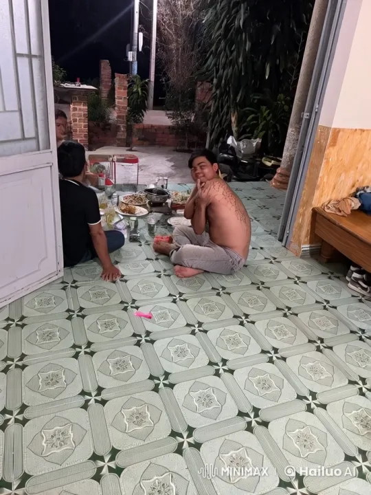 Two Men Practice Martial Arts in Patio Setting – AI Generated Video | Hailuo AI