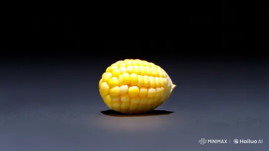 Corn Kernel to Popcorn Transformation in Minimalist Artistry – AI Generated Video | Hailuo AI