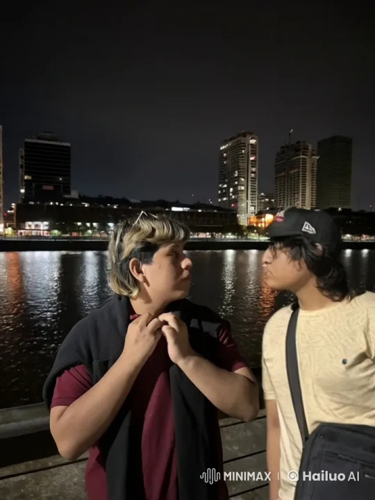 Romantic Night Kiss on Waterfront Promenade – AI Generated Video | Hailuo AI