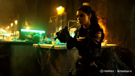 Eastern European Heroine Battles Zombies in Research Facility – AI Generated Video | Hailuo AI