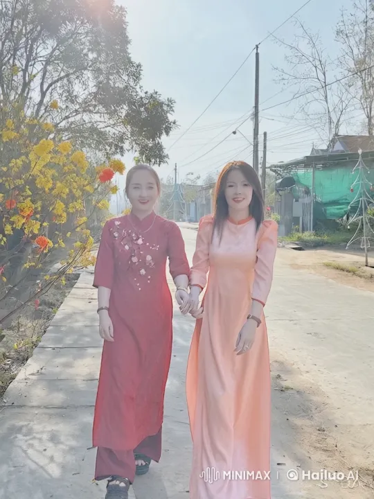Traditional Vietnamese Kungfu Display by Two Women – AI Generated Video | Hailuo AI