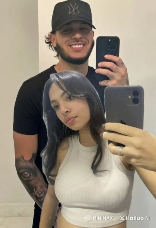 Couple Captures Intimate Mirror Selfie – AI Generated Video | Hailuo AI